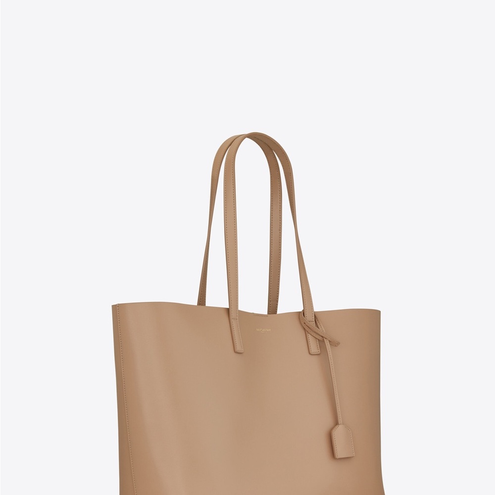 YSL Dark Toffee SHOPPING SAINT LAURENT E/W IN SUPPLE LEATHER - Picture 2 of 7
